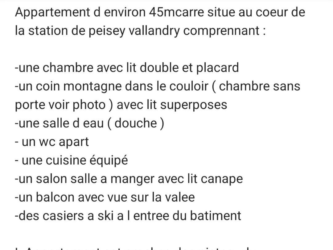 Appartement Plein Coeur De Vallandry Kültér fotó